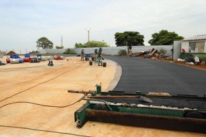 JASC: Camada de borracha da pista sintética do Verdão será finalizada nesta quarta-feira