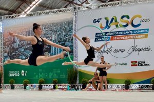 Chapecó conta com reforço no início das provas da Ginástica Rítmica dos JASC