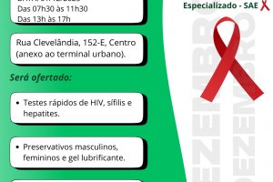 Prefeitura de Chapecó realiza ação no Dia Mundial de Luta contra a AIDS