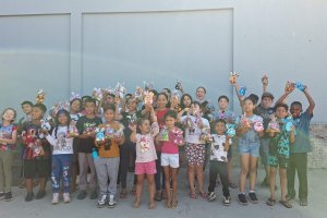 Programa&ccedil;&atilde;o de p&aacute;scoa com crian&ccedil;as do Centro de Conviv&ecirc;ncia em Chapec&oacute;