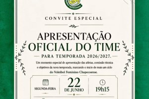 Equipe chapecoense de Voleibol Feminino &eacute; apresentada oficialmente 