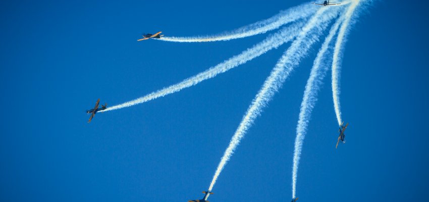 Esquadrilha da Fumaça em Chapecó durante a EFAPI 2017