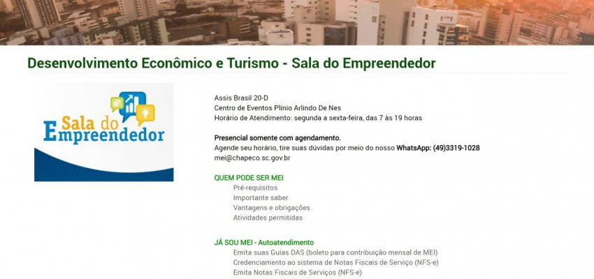 Sala do Empreendedor lan&ccedil;a p&aacute;gina com informa&ccedil;&otilde;es sobre MEI