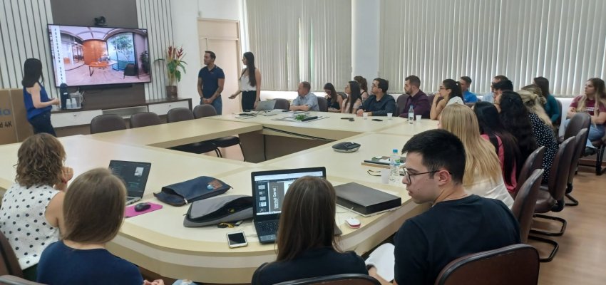 Curso de Arquitetura da Unochapec&oacute; apresenta estudo para revitalizar espa&ccedil;o da Prefeitura