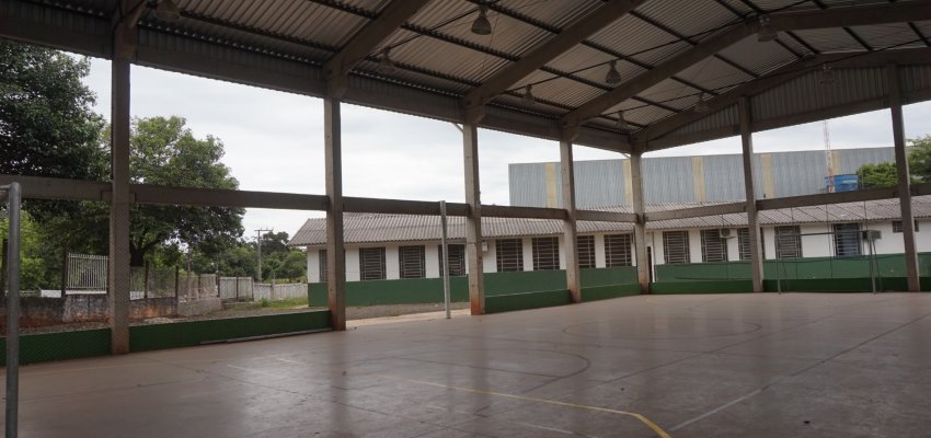 Mãos à Obra: Nova quadra coberta é construída no Parque das Palmeiras 