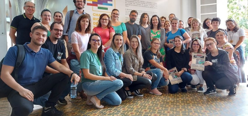 Professores participam de formação em projeto "Visitando o Museu"