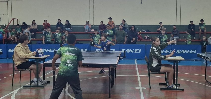 Open Chapecó de Tênis de Mesa reúne mais de 100 atletas na 3ª etapa