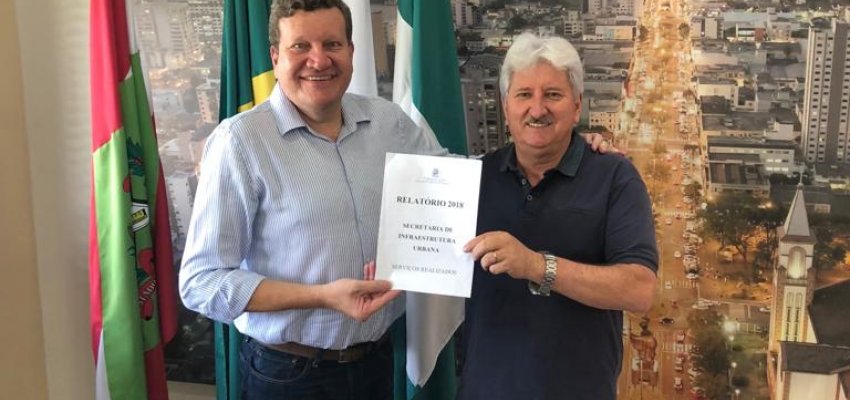 Relat&oacute;rio 2018: Secretaria de Infraestrutura Urbana de Chapec&oacute; apresenta n&uacute;meros 