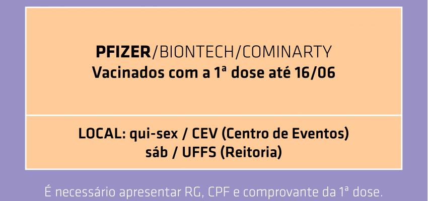 Vacina: agendamento para segunda dose é reaberto