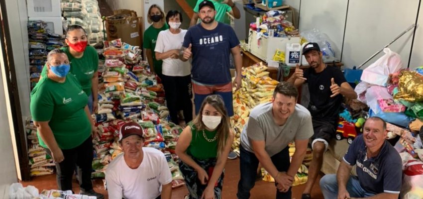 Evento na Arena Condá arrecadou duas toneladas de alimentos