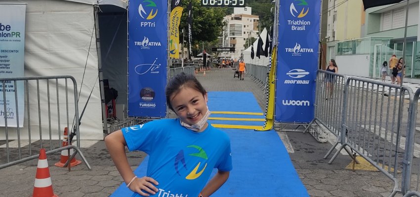 Atleta Chapecoense &eacute; vice no Campeonato Brasileiro Infantil de Triathlon