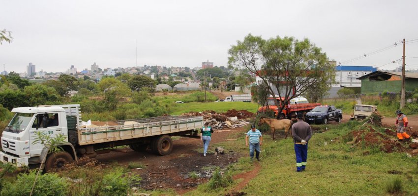 Prefeitura faz opera&ccedil;&atilde;o conjunta em &aacute;rea p&uacute;blica de APP