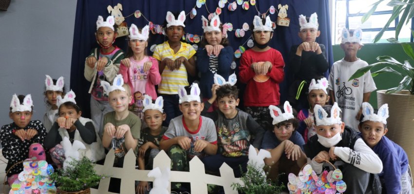 Escolas municipais trabalharam tem&aacute;tica da P&aacute;scoa