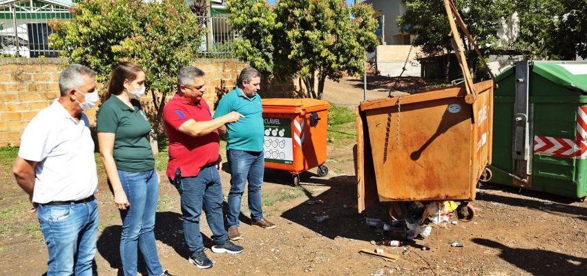 Inicia a troca de 200 contêineres de lixo em Chapecó
