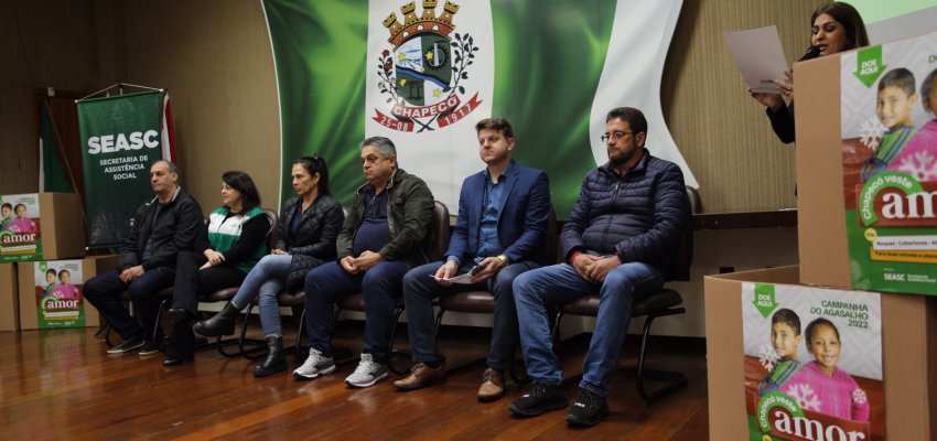 Lançada a Campanha do Agasalho em Chapecó