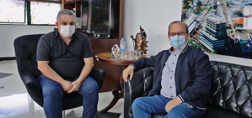 Senador Jorginho Mello visita o prefeito de Chapecó