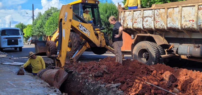 Superintend&ecirc;ncia da Grande Efapi realiza obras de tubula&ccedil;&atilde;o