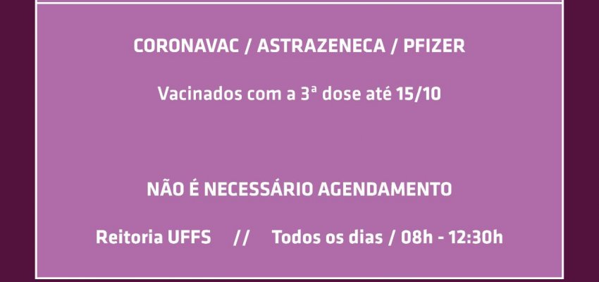 Vacina: datas-limite de segunda dose e reforços são atualizadas