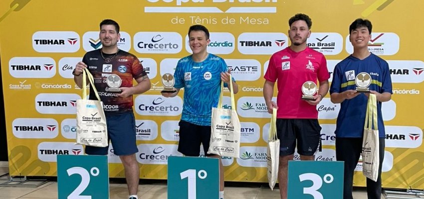 Tênis de mesa de Chapecó conquista medalhas na Copa Brasil e agora encara o Catarinense