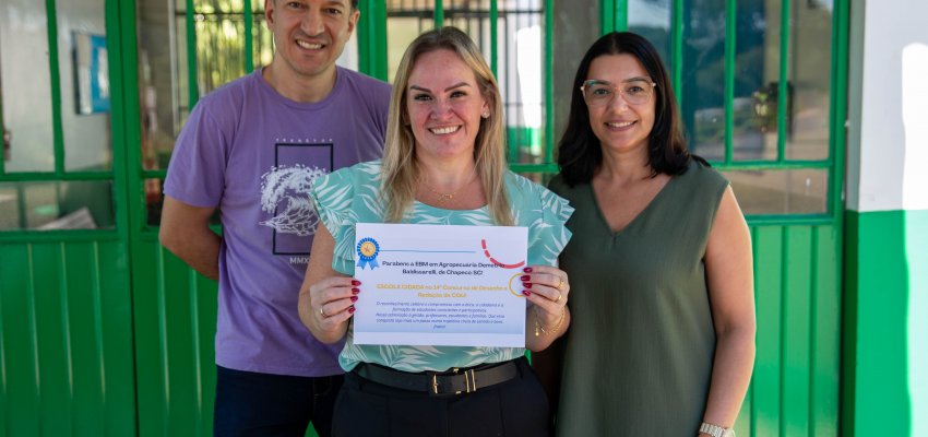 EBM em Agropecu&aacute;ria Dem&eacute;trio Baldissarelli &eacute; premiada em concurso nacional da CGU