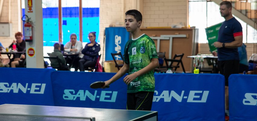 Estudante da Rede Municipal &eacute; campe&atilde;o da fase microrregional dos Jesc no T&ecirc;nis de Mesa