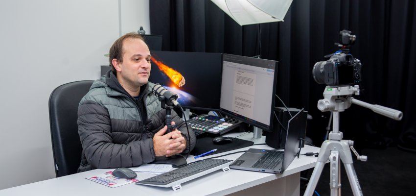 Dia do asteroide &eacute; tema de Live no canal Educa Chapec&oacute; Play