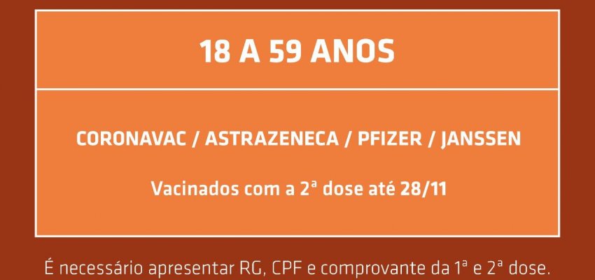 Vacinas: datas de segunda e terceira doses s&atilde;o atualizadas