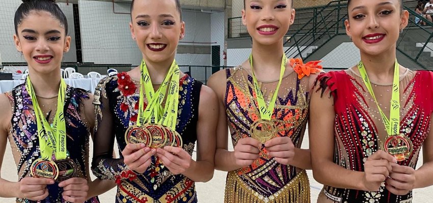 Chapec&oacute; &eacute; campe&atilde; dos JESC nas Gin&aacute;stica R&iacute;timica