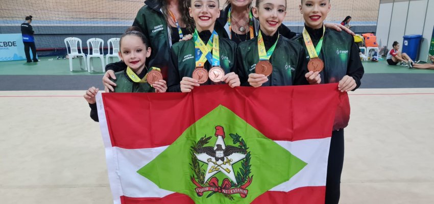 Ginastas de Chapec&oacute; s&atilde;o bronze nos JEBS