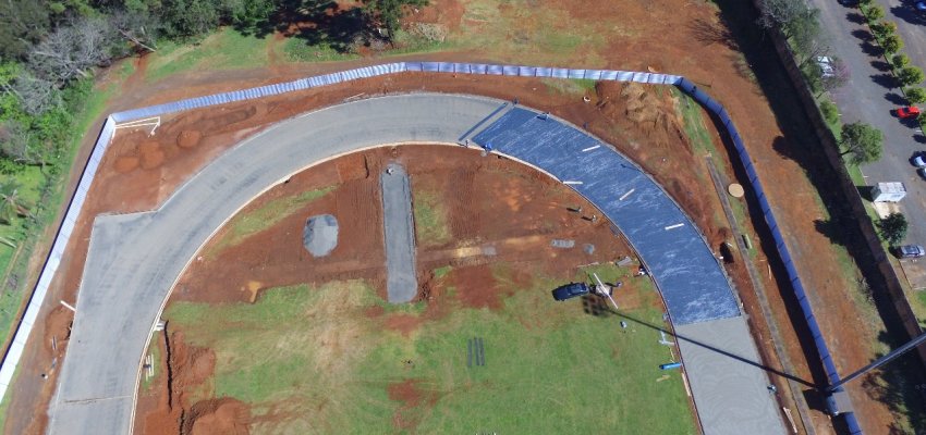 Inicia a concretagem da base para a pista sintética do Verdão