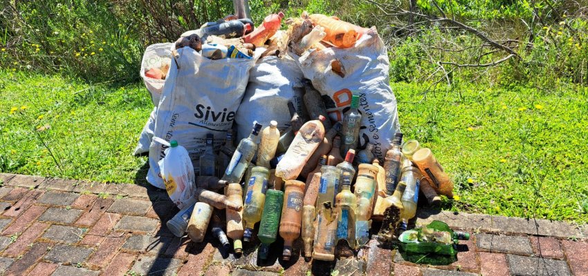 Mutir&atilde;o de limpeza do Lajeado S&atilde;o Jos&eacute; recolheu 770kg de material