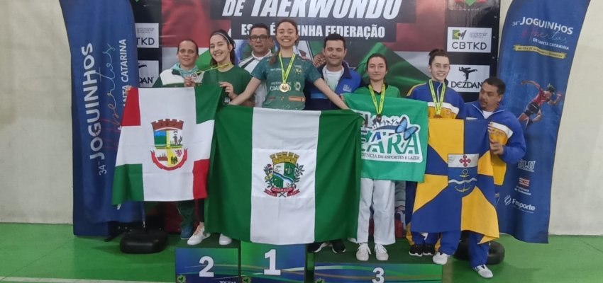 Taekwondo conquista duas medalhas de Ouro no último dia de Joguinhos Abertos de SC