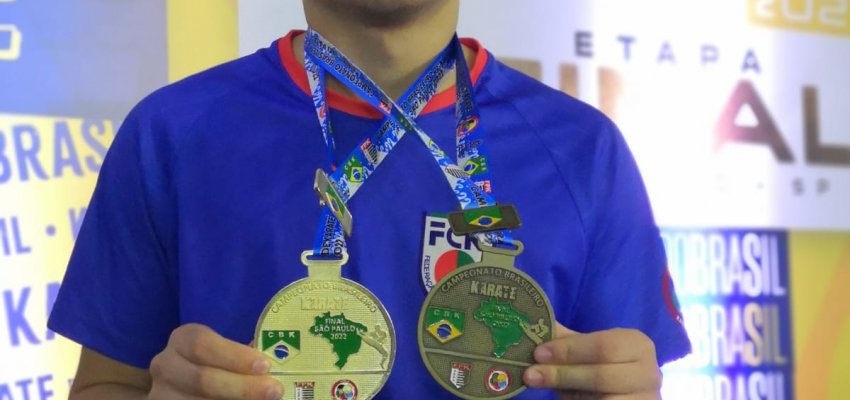 Karat&ecirc; de Chapec&oacute; tem ouro e bronze no Campeonato Brasileiro