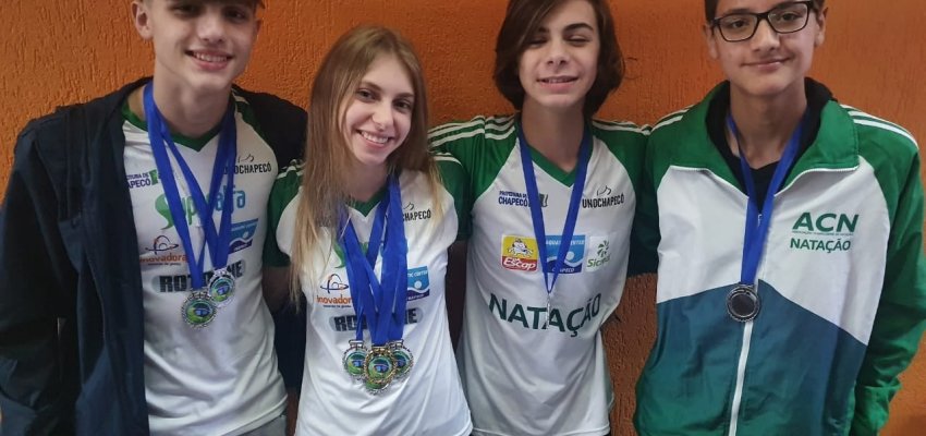 Chapec&oacute; conquistou oito medalhas no Catarinense de Nata&ccedil;&atilde;o