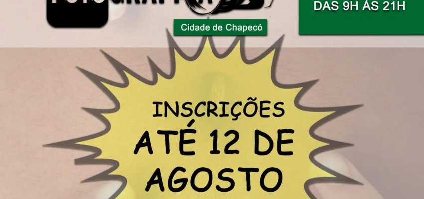 Seguem abertas as inscrições para a 16ª Maratona Fotográfica