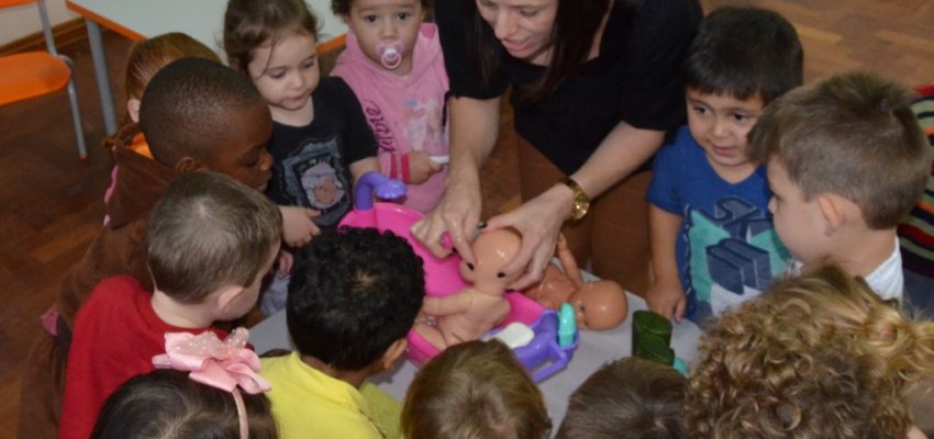 A grande m&aacute;quina do Corpo Humano ensina crian&ccedil;as sobre higiene