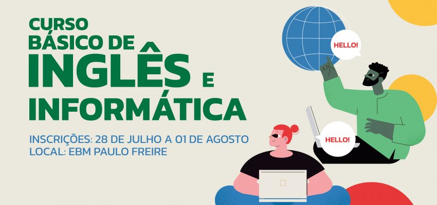 EBM Paulo Freire est&aacute; com matr&iacute;culas abertas para cursos de Ingl&ecirc;s e Inform&aacute;tica