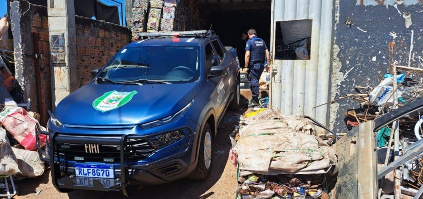 Guarda Municipal e Pol&iacute;cia Civil apreendem 700kg de fios e prendem suspeito de recepta&ccedil;&atilde;o