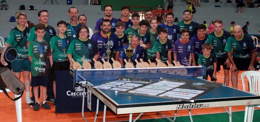 Chapec&oacute; vence mais uma etapa do Circuito Oeste de T&ecirc;nis de Mesa e fica campe&atilde;o geral