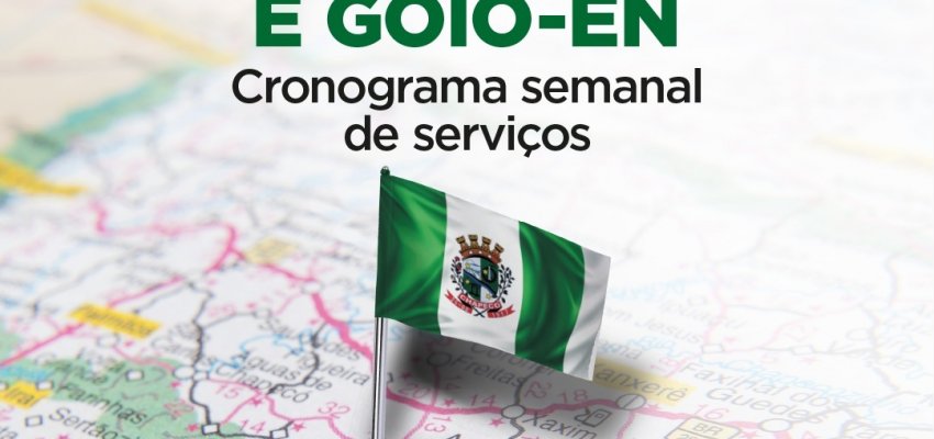 Superintendência do Bormann e Goio-Ên divulga cronograma de serviços