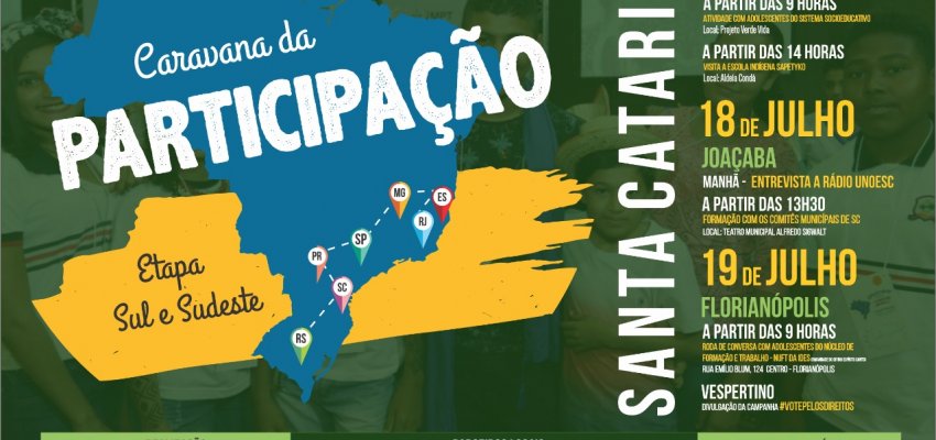 Caravana contra Trabalho Infantil estar&aacute; em Chapec&oacute;