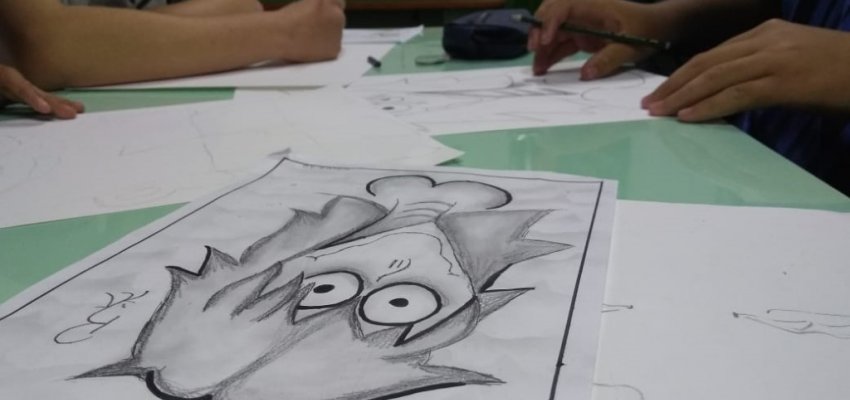 Alunos aprendem sobre Caricaturas com o objetivo de incentivar a criatividade 