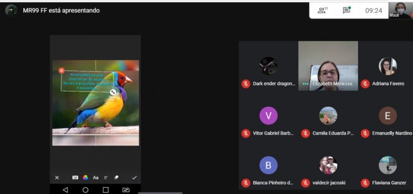 Escola municipal faz atividade de ciberpoemas