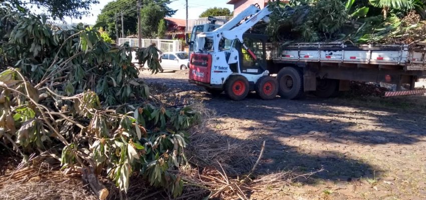 Cronograma semanal de ações de infraestrutura nos Bairros, Interior e Escolas do Município