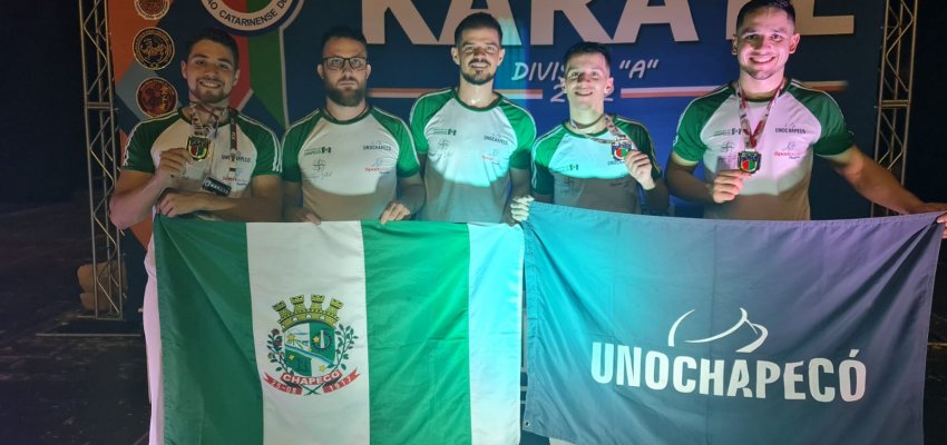 Tr&ecirc;s atletas de Chapec&oacute; conquistam ouro e vaga na Sele&ccedil;&atilde;o Catarinense de Karat&ecirc;