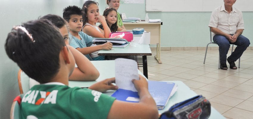 Projeto estimula os v&iacute;nculos  dos alunos com a escola