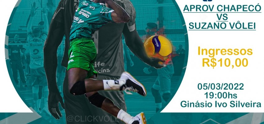 Aprov Chapec&oacute; tem duelo decisivo contra o Suzano V&ocirc;lei