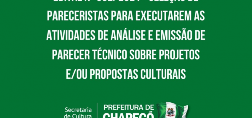 Aberta a seleção de avaliadores para os editais da Secretaria de Cultura de Chapecó