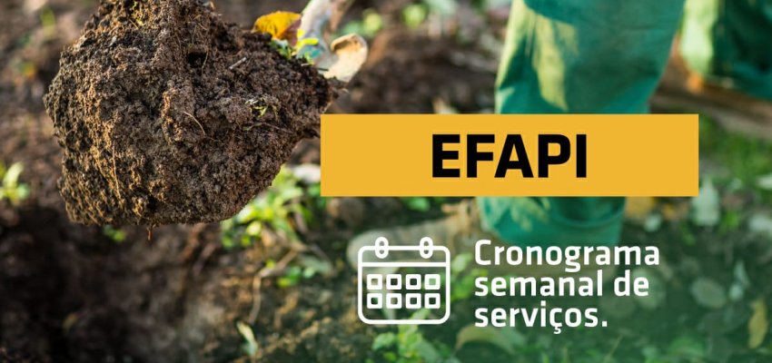 Superintend&ecirc;ncia da Efapi divulga cronograma de servi&ccedil;os