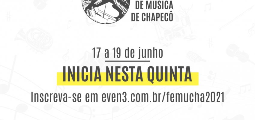 Inicia nesta quinta-feira o Festival de Música de Chapecó